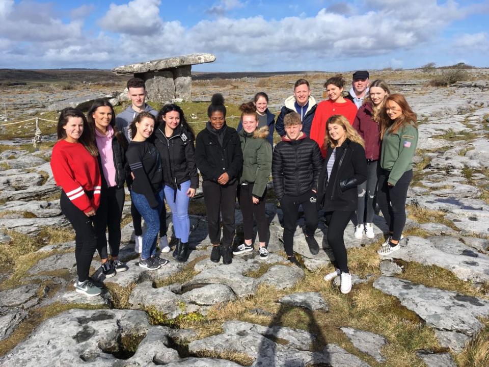 GMIT Heritage students on a field trip