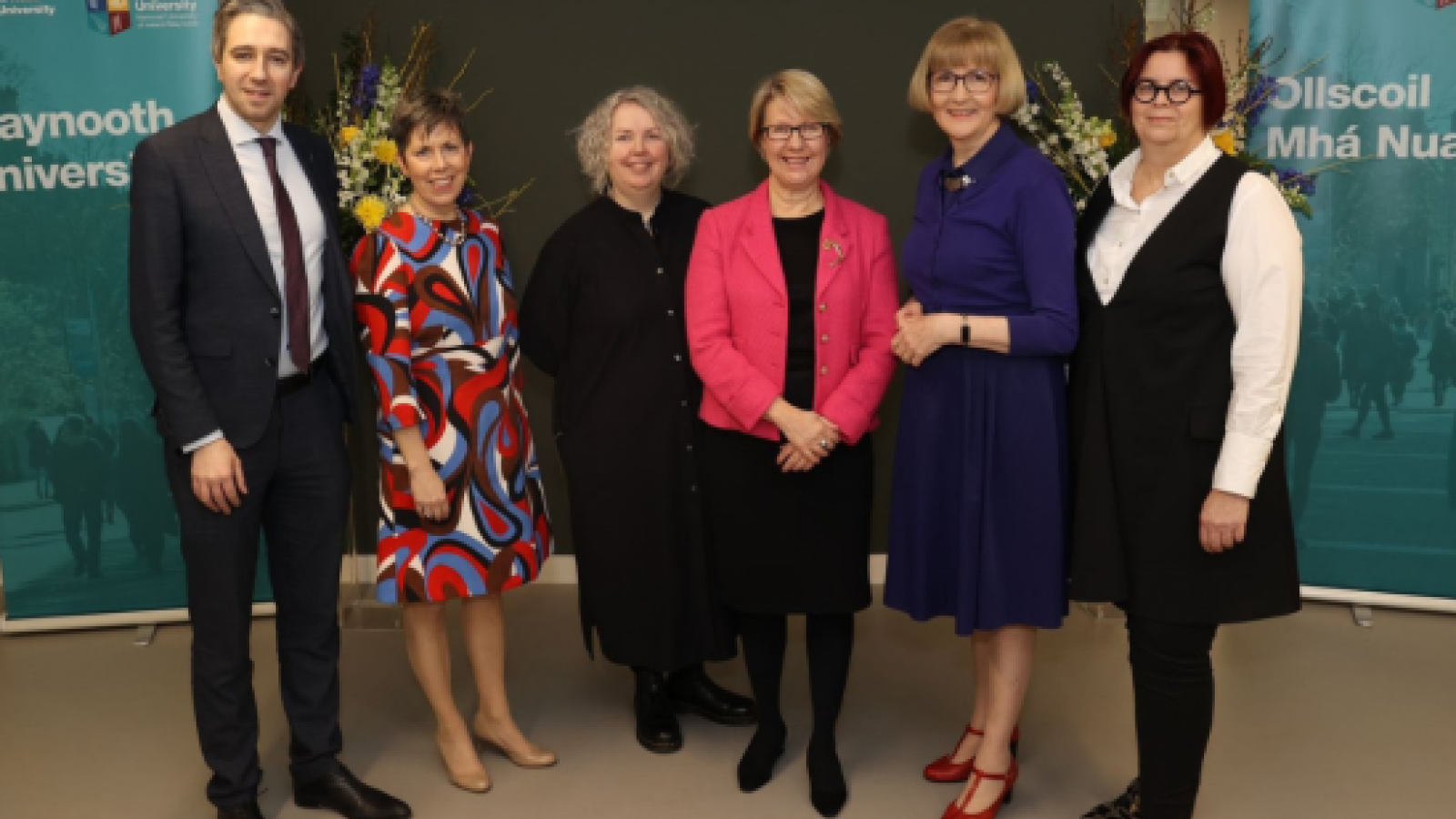 News Minister Harris with Irish female university presidents marking IWD