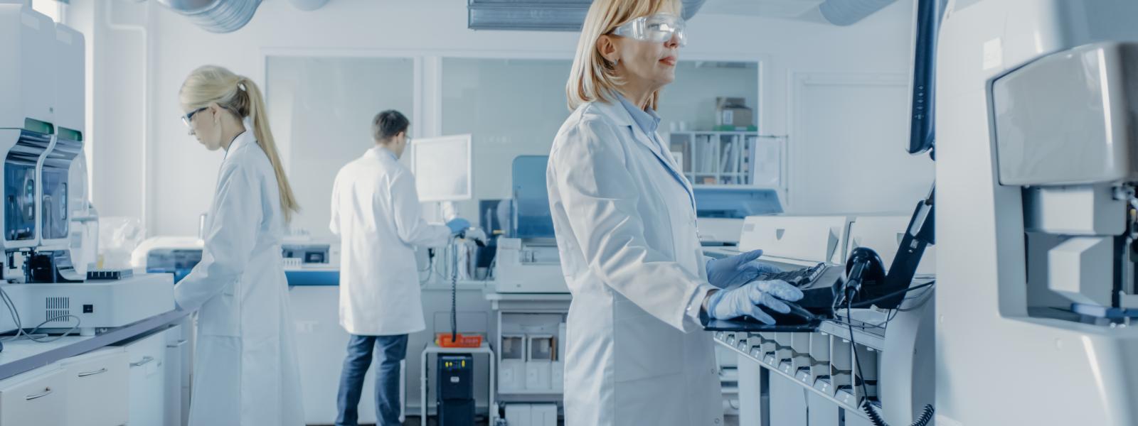Image of people working in a laboratory environment