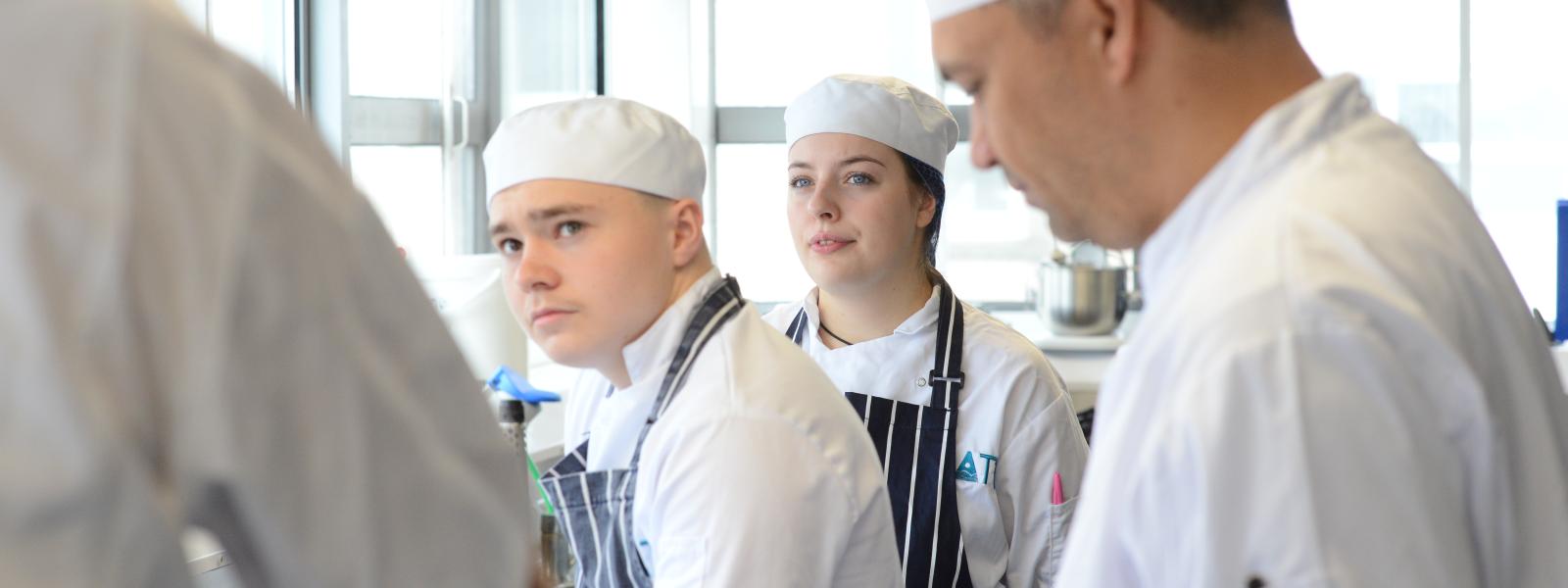 Group of student chefs at ATU Galway